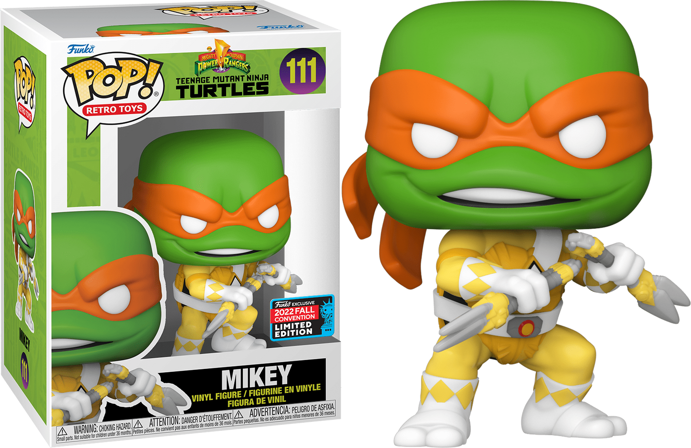 Funko POP: Mighty Morphin Power Ranger x Teenage Mutant Ninja Turtles Mikey