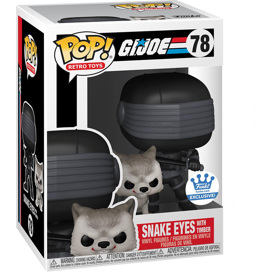 Funko POP: Retro Vinyl G.I. Joe #78 Snake Eyes with Timber Funko Shop