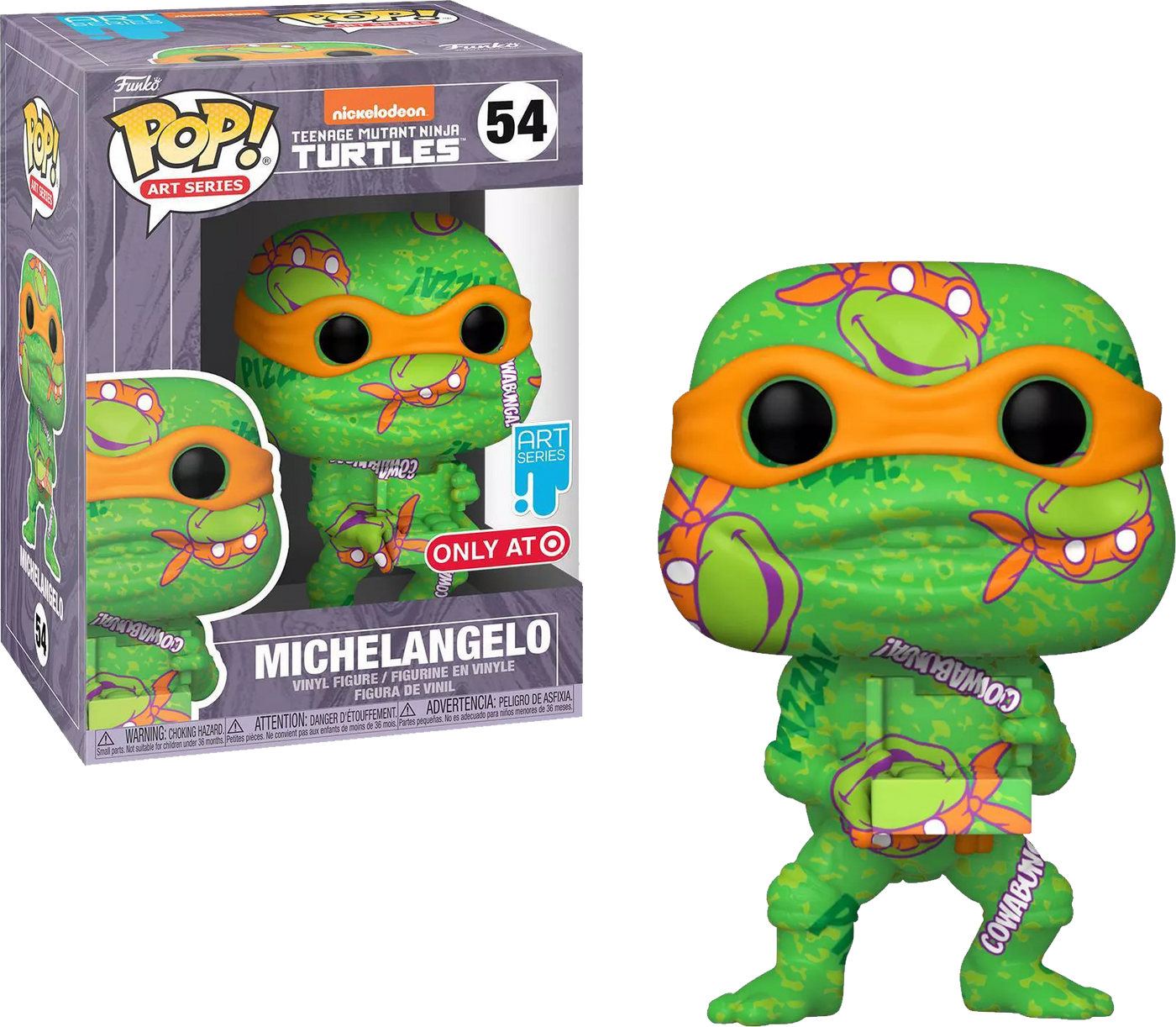 Funko POP: Teenage Mutant Ninja Michelangelo Art series Target Exclusive #54