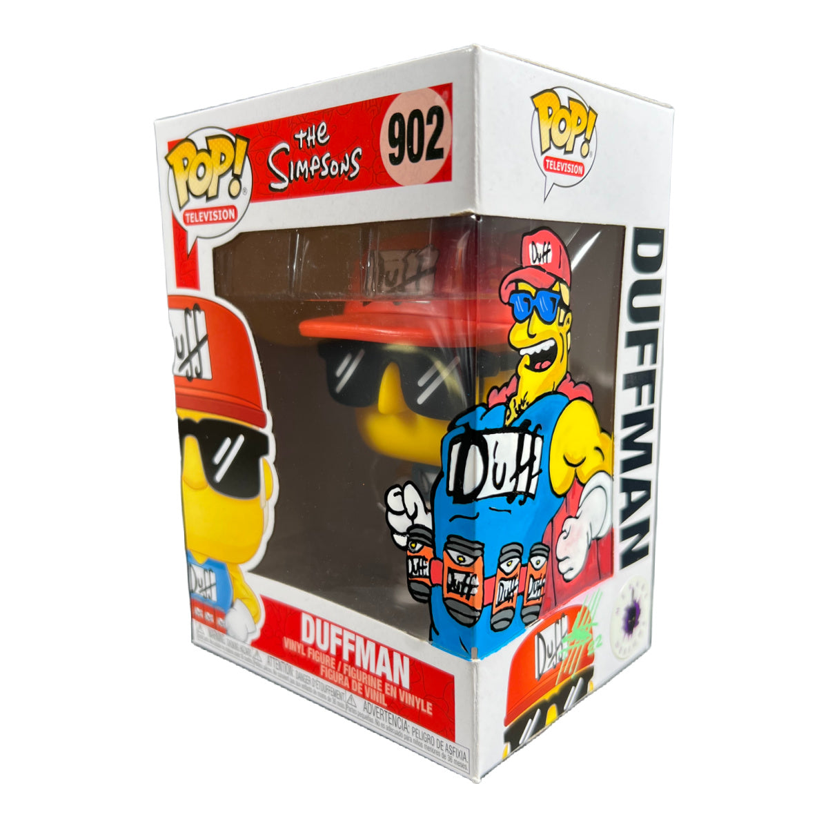 Funko POP The Simpsons #902 Duffman Custom Remark