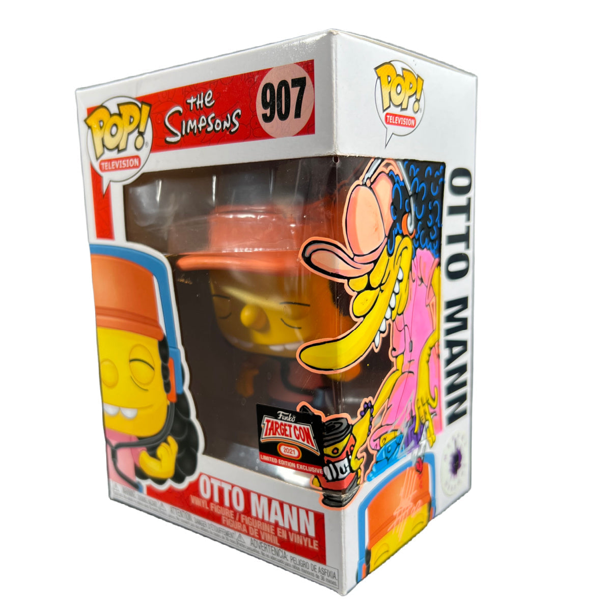 Funko POP The Simpsons #907 Otto Mann Custom Remark