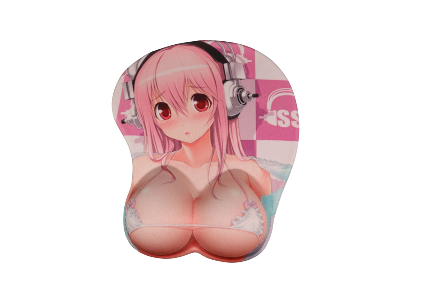 Gamer Girl Gaming Mouse Pad with Wrist Rest