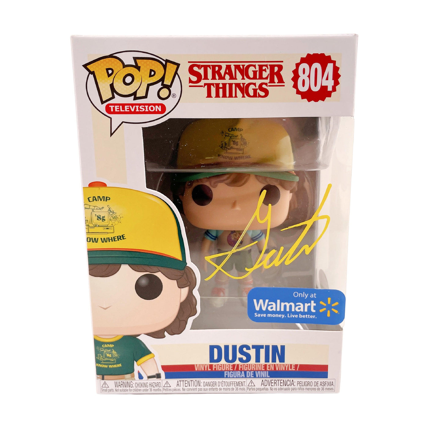 Gaten Matarazzo Signed Funko Pop Stranger Things Dustin Autographed JSA COA #8