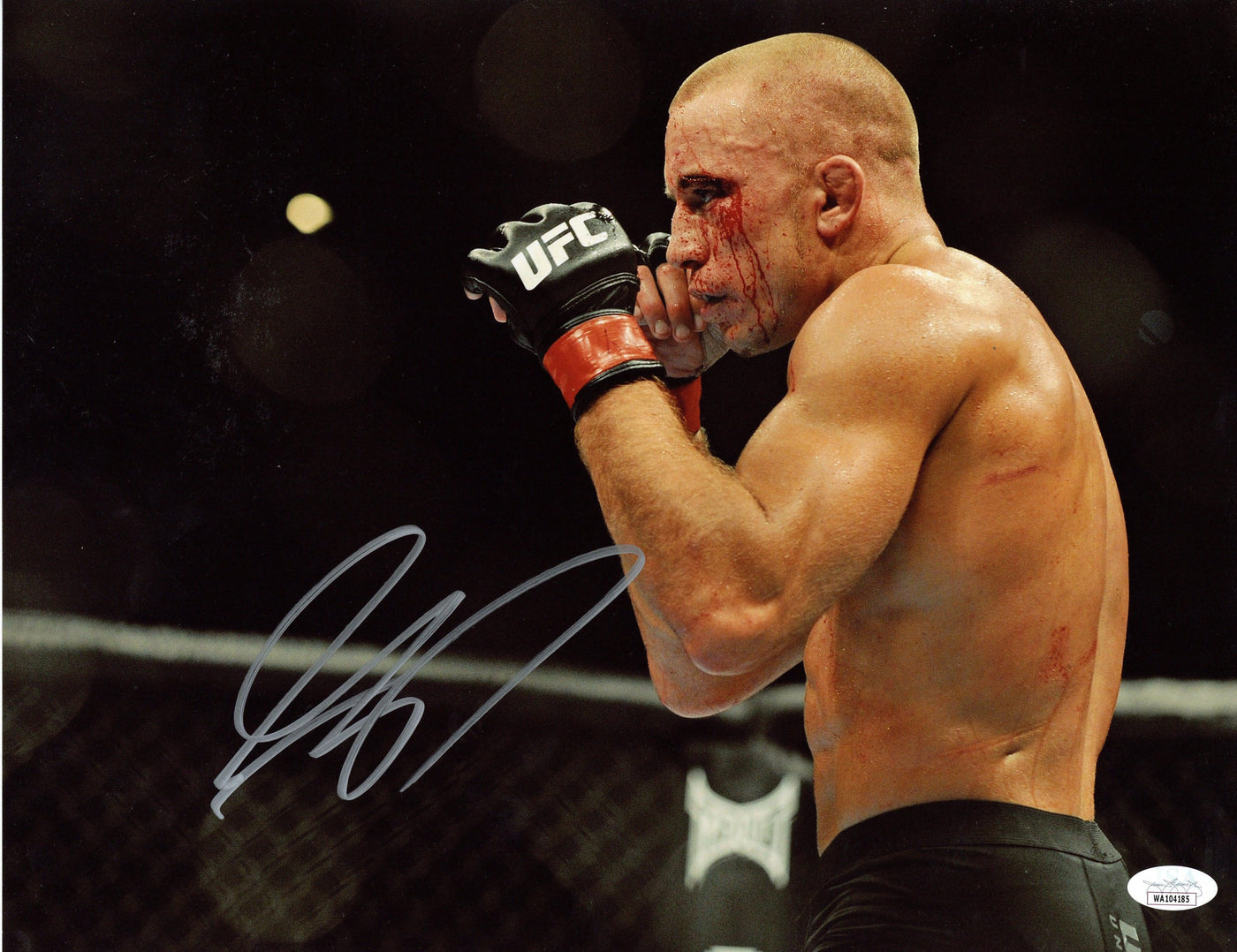 Georges St. Pierre Signed 11x14 Photo UFC GSP Autographed JSA COA 2