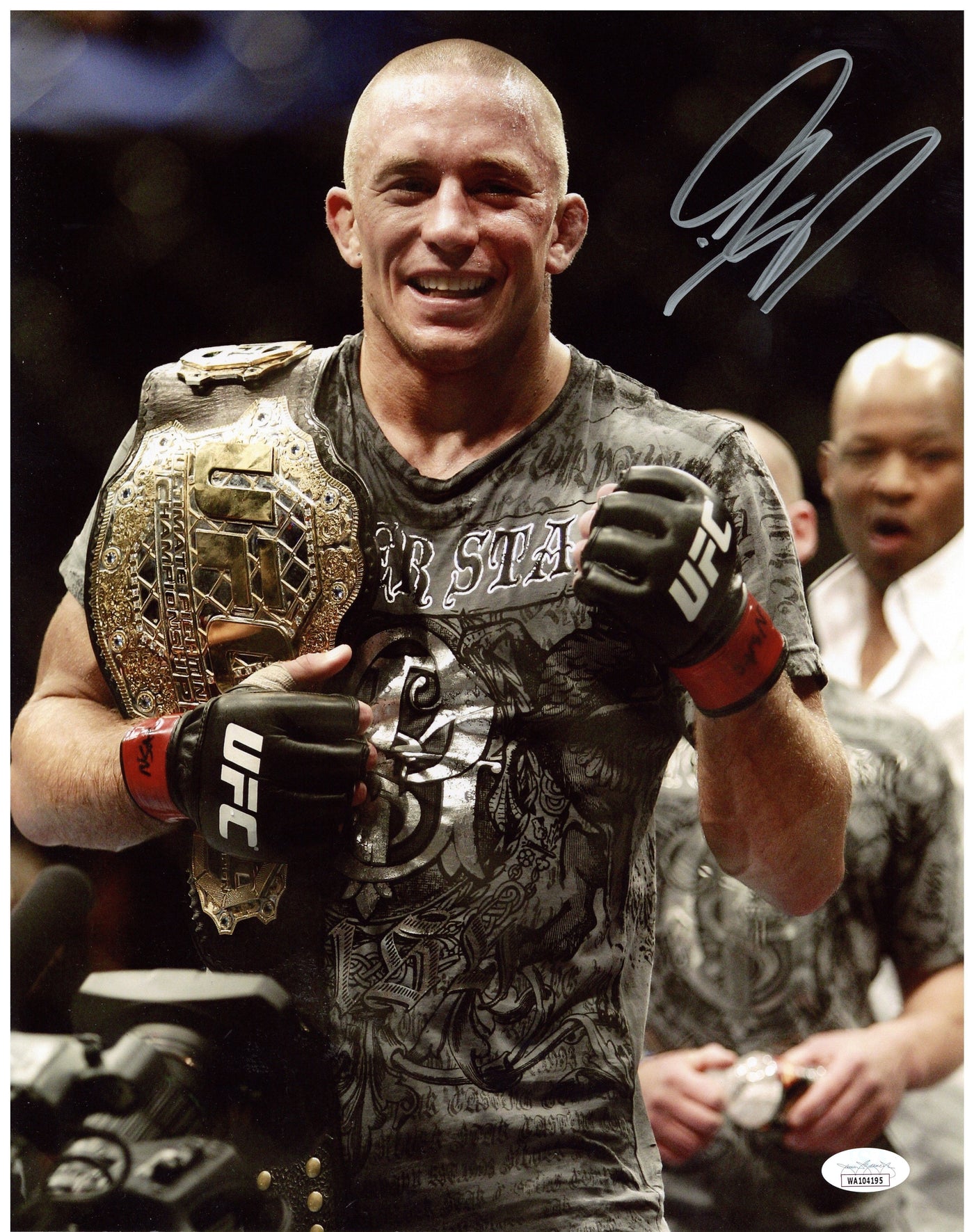 Georges St. Pierre Signed 11x14 Photo UFC GSP Autographed JSA COA