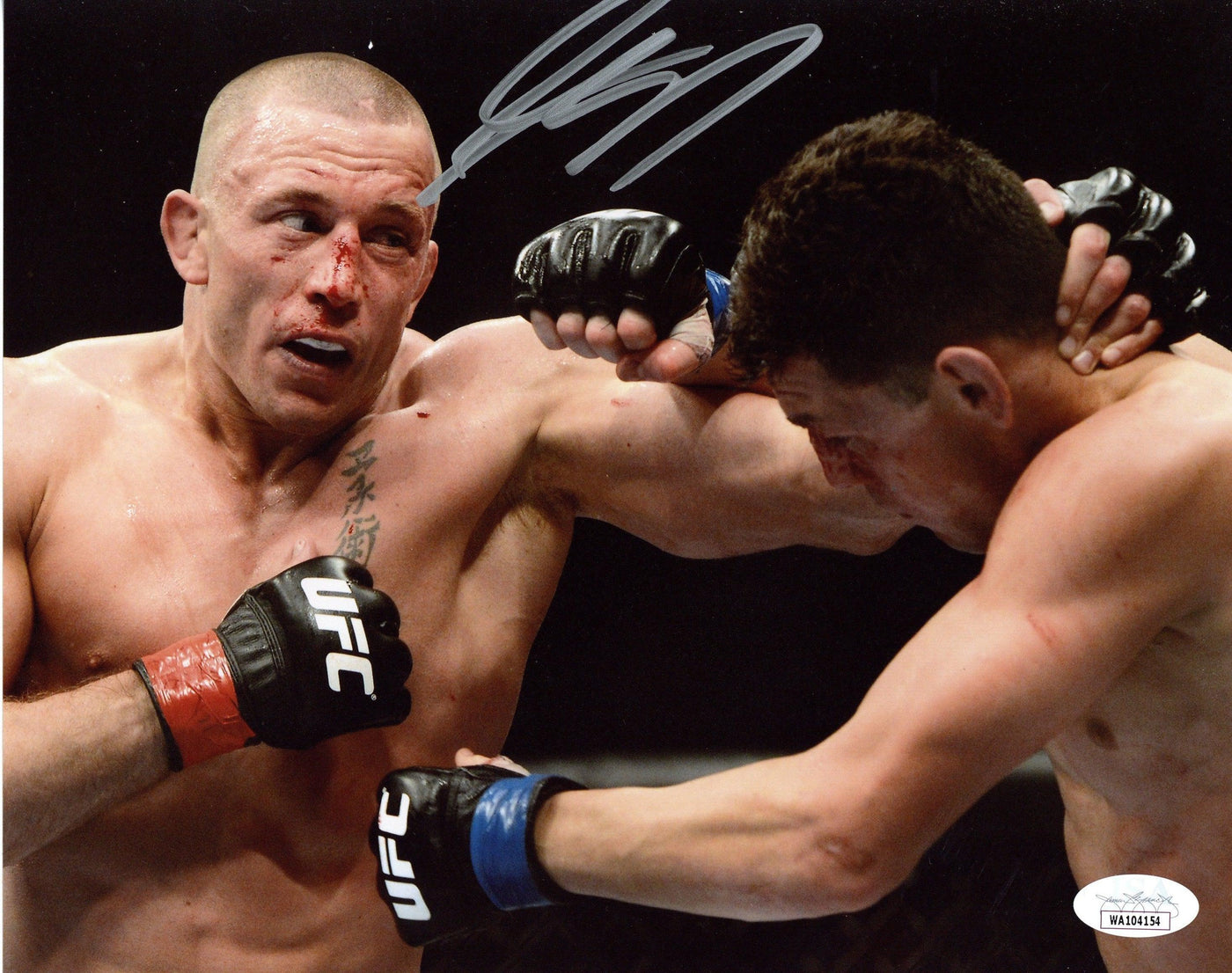 Georges St. Pierre Signed 8x10 Photo UFC GSP Autographed JSA COA 2