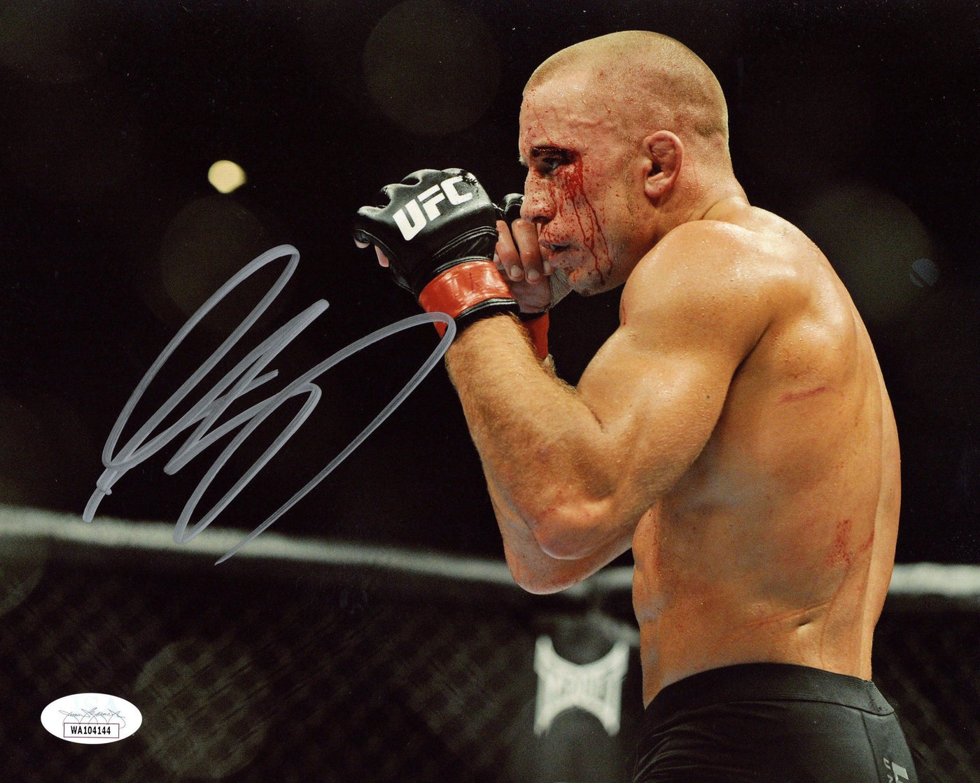 Georges St. Pierre Signed 8x10 Photo UFC GSP Autographed JSA COA 3