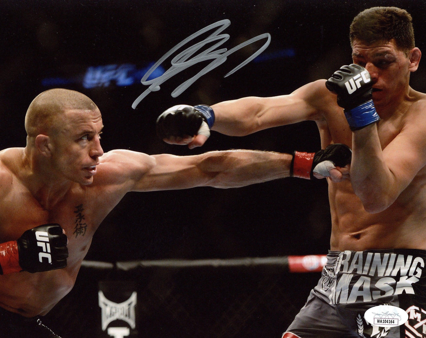 Georges St. Pierre Signed 8x10 Photo UFC GSP Autographed JSA COA