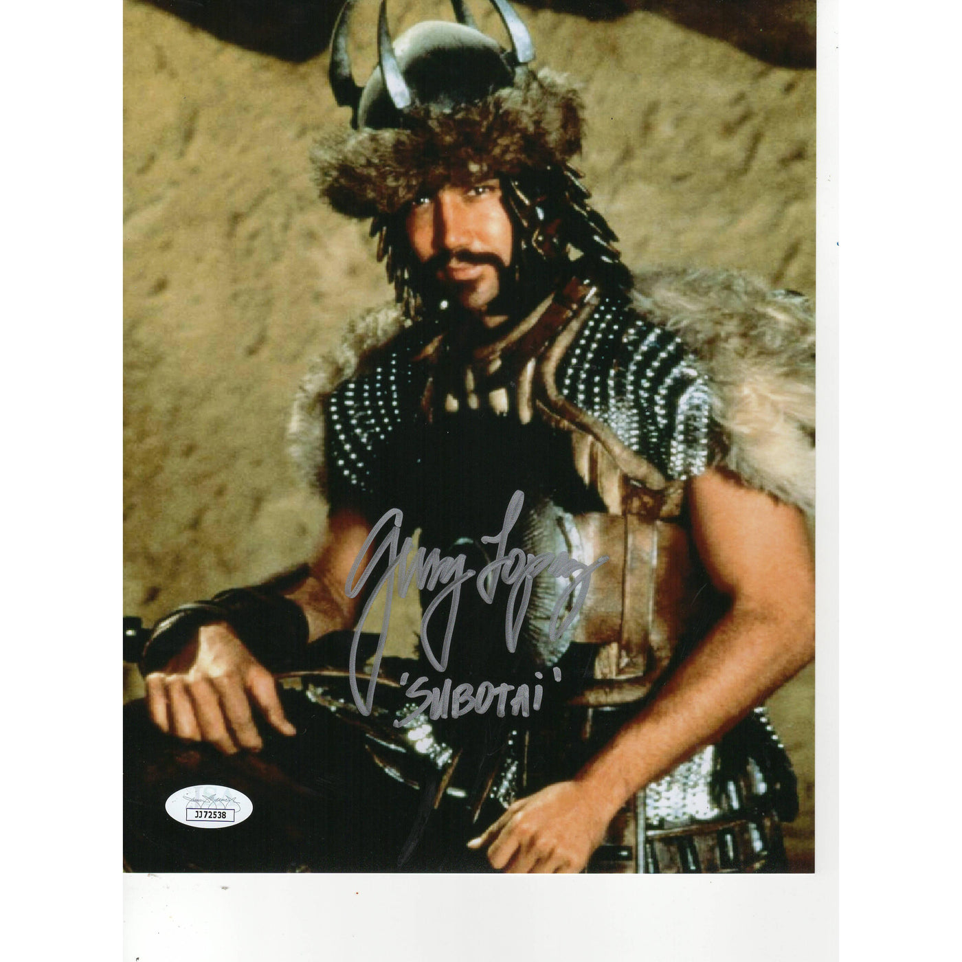 Gerry Lopez Autograph 8x10 Photo Subotai Conan the Barbarian Signed JSA COA