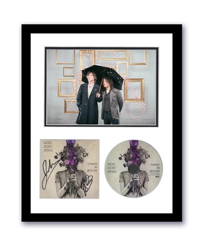 Goo Goo Dolls Autographed Signed 11x14 Framed CD Photo Chaos In Bloom ACOA 2