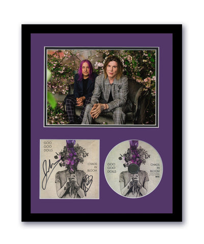 Goo Goo Dolls Autographed Signed 11x14 Framed CD Photo Chaos In Bloom ACOA 3