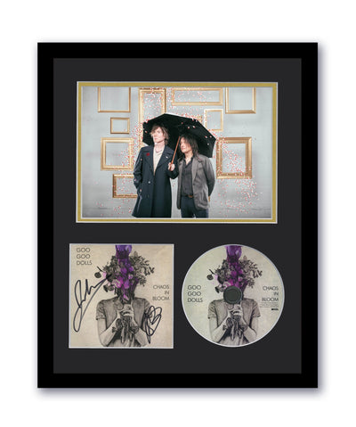 Goo Goo Dolls Autographed Signed 11x14 Framed CD Photo Chaos In Bloom ACOA