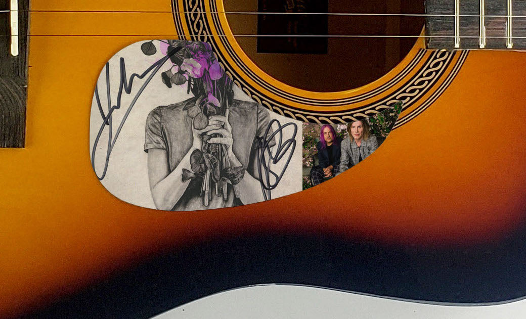 Goo Goo Dolls Autographed Signed Acoustic Guitar Chaos In Bloom Sunburst ACOA