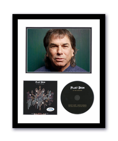 Grateful Dead Mickey Hart Autographed 11x14 Framed CD Photo In The Groove ACOA 4
