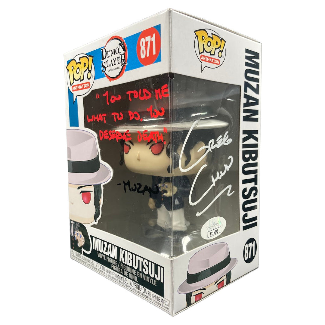 Funko Pop muzan kitbutsuji signed 2024 Greg chun demon slayer