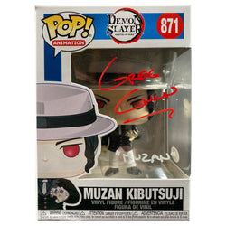 Image of Greg Chun Signed Funko POP Demon Slayer Muzan Kibutsuji Autographed JSA COA