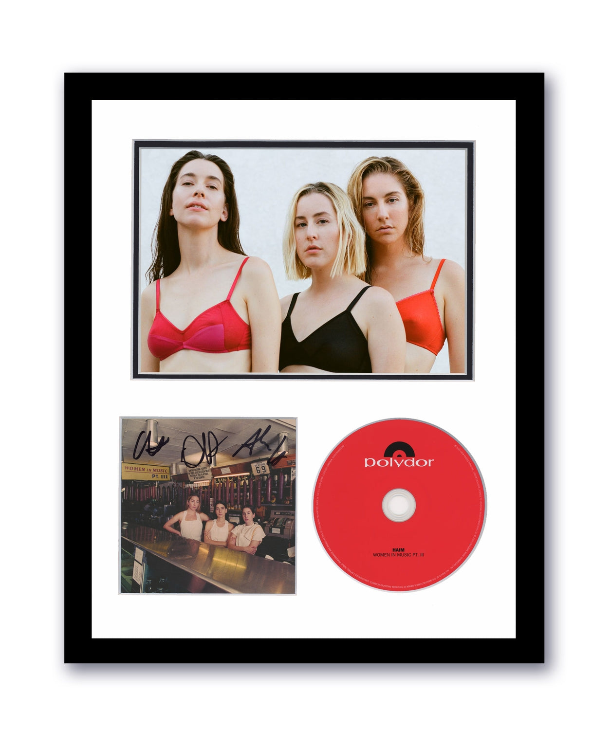 Haim Autographed Signed 11x14 Framed CD Photo Women In Music Pt. III ACOA