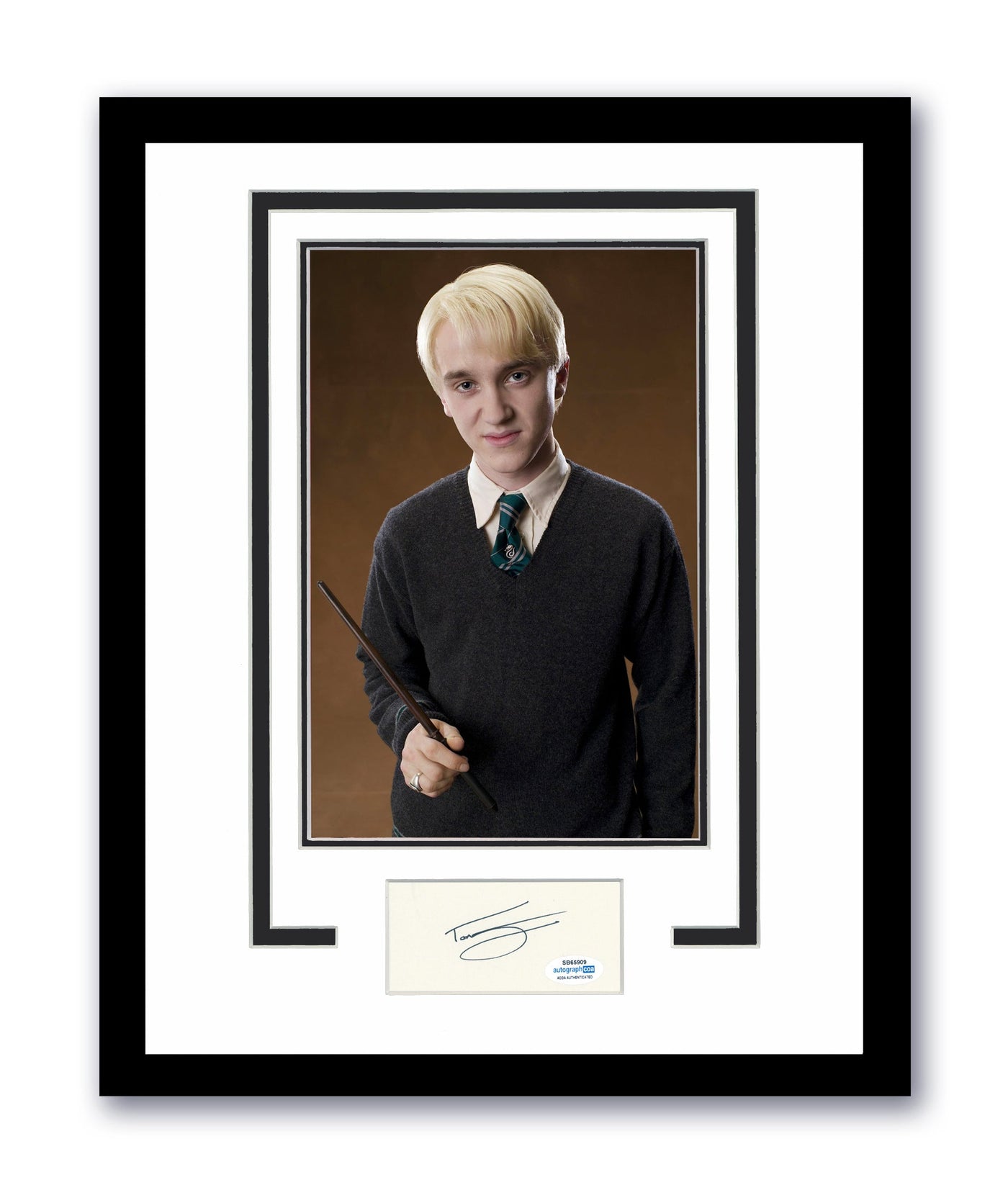 Harry Potter Tom Felton Autographed Signed 11x14 Framed Photo Draco Malfoy ACOA