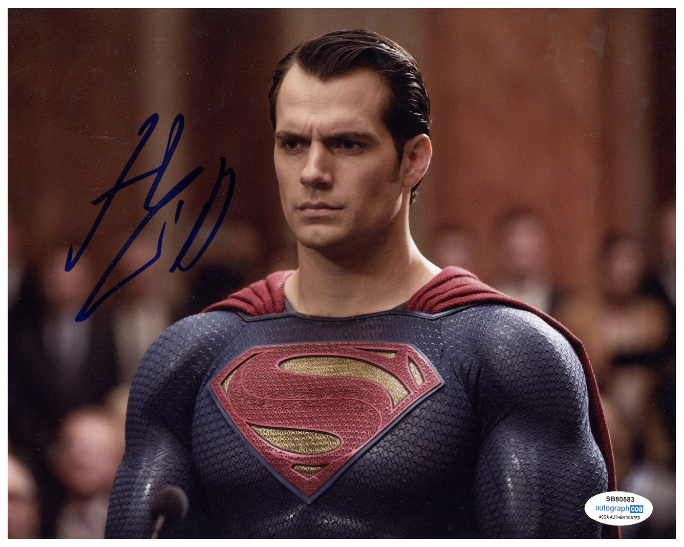 Henry Cavill Signed 8x10 Photo DC Superman Autographed ACOA 3