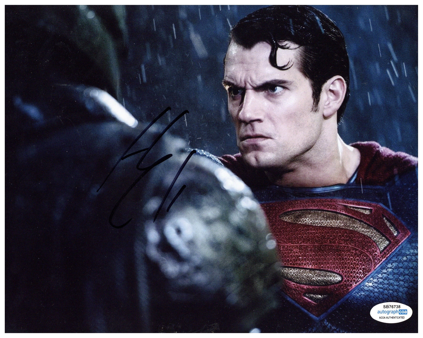 Henry Cavill Signed 8x10 Photo DC Superman Autographed ACOA