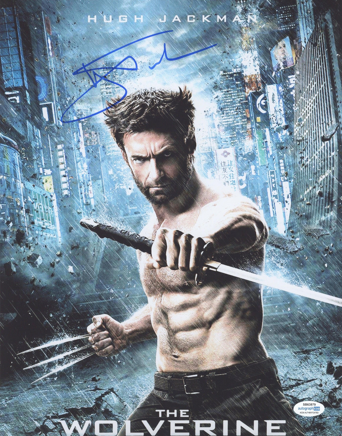 Hugh Jackman Autographed 8x10 Photo The Wolverine X-MEN AutographCOA