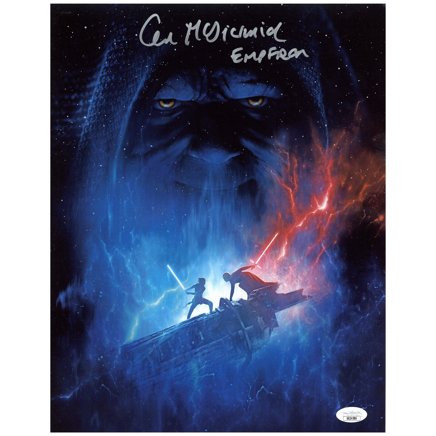 Ian McDiarmid Signed 11x14 Photo Star Wars Emperor Autographed JSA COA 2