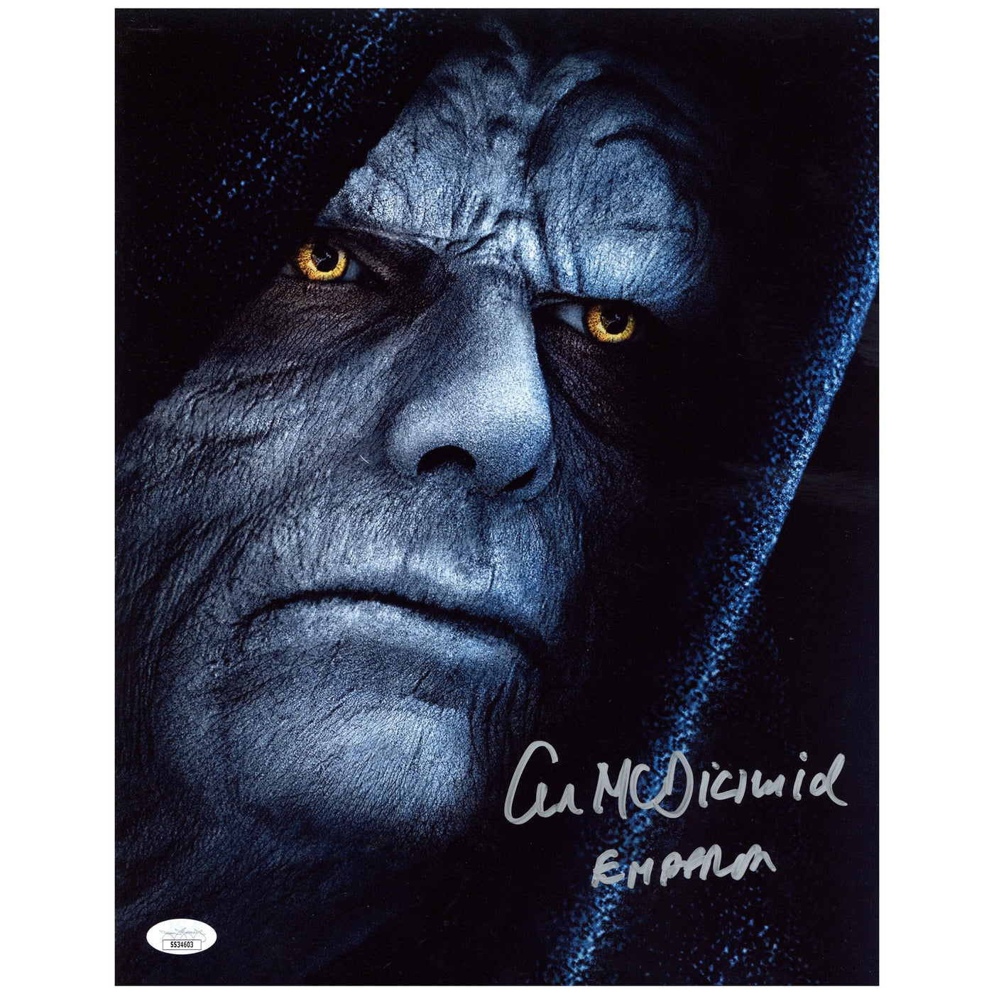 Ian McDiarmid Signed 11x14 Photo Star Wars Emperor Autographed JSA COA