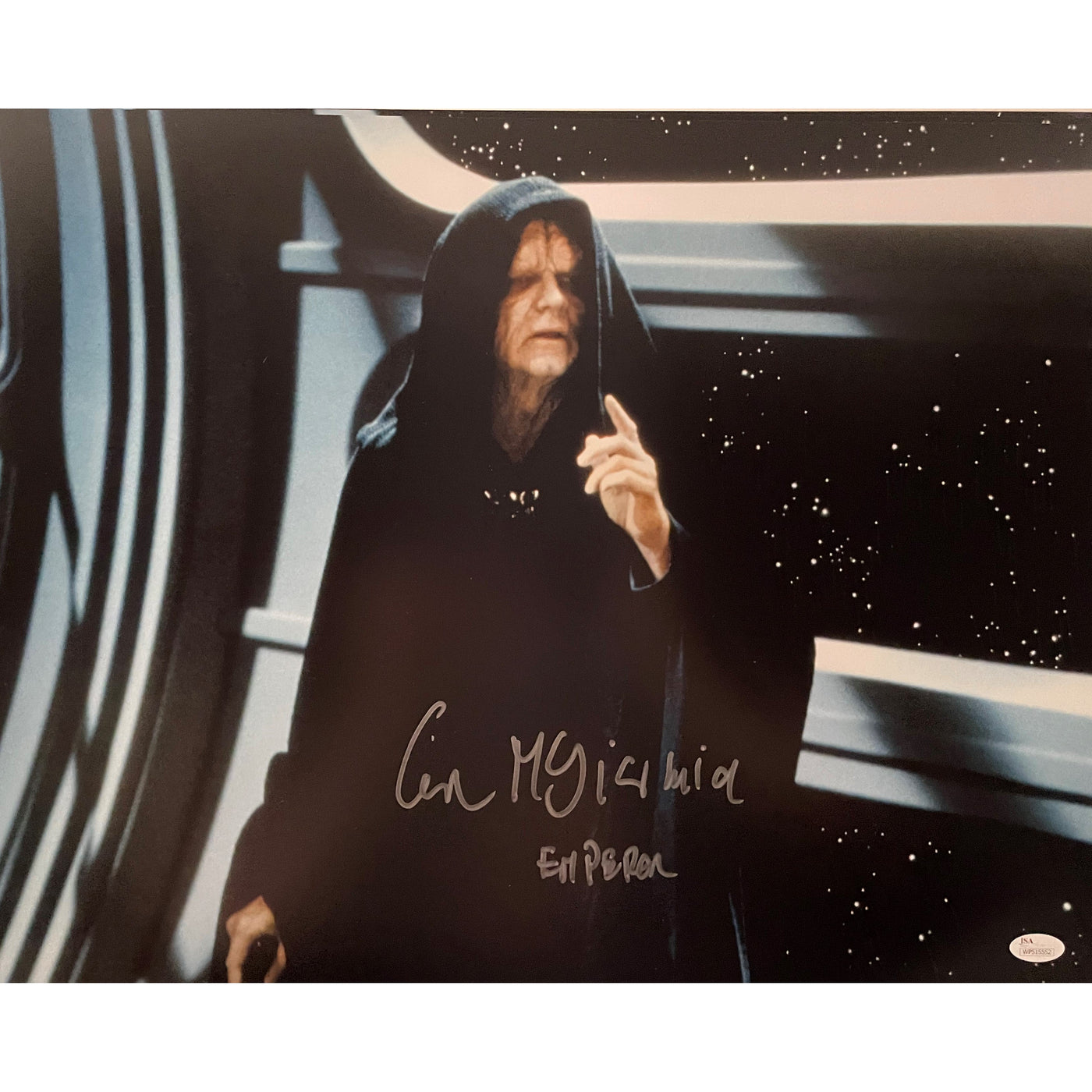 Ian Mcdiarmid Signed 16x20 Photo Star Wars Emperor Autographed JSA COA 7