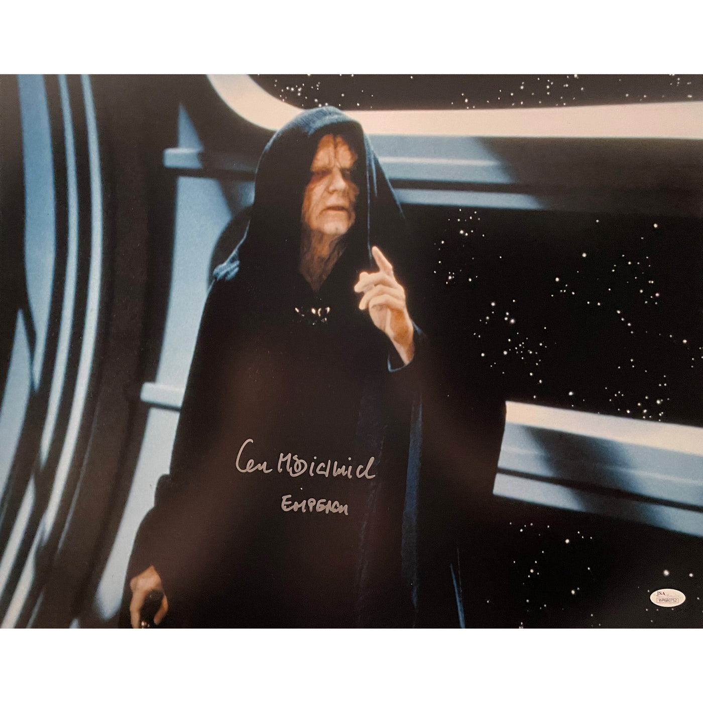 Ian Mcdiarmid Signed 16x20 Photo Star Wars Emperor Autographed JSA COA 8