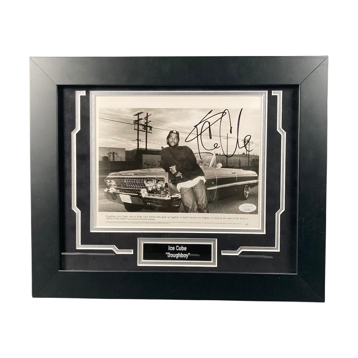 Ice Cube Signed 8x10 Photo B&W Authentic Autographed Framed JSA COA