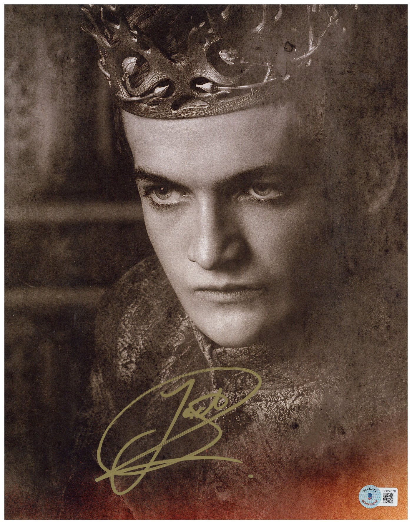 JACK GLEESON SIGNED 11X14 PHOTO GAME OF THRONES JOFFREY AUTOGRAPHED BAS #4