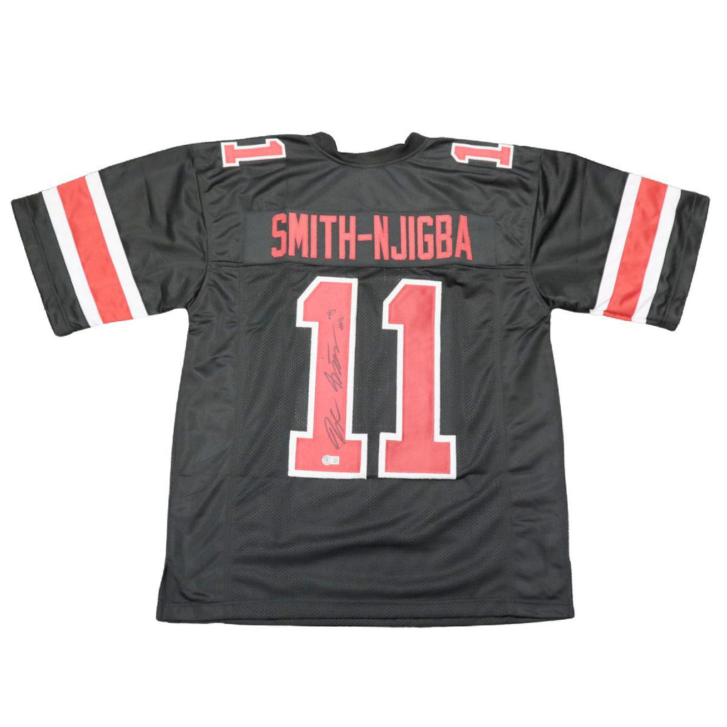 Jaxon Smith Njigba Authentic Signed Ohio State Buckeyes Jersey 