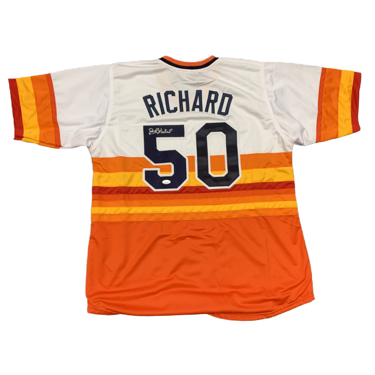 J. R. Richard Signed Houston Astros Custom Jersey Autographed JSA COA