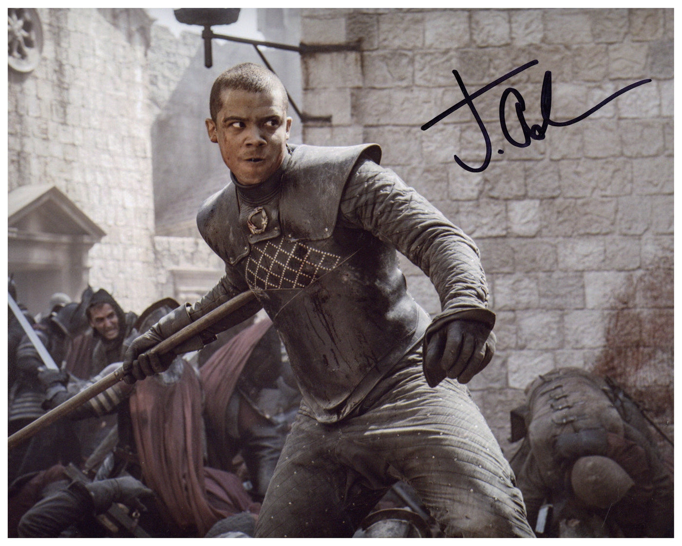Jacob Anderson Signed 8x10 Photo Game of Thrones Grey Worm Autographed ACOA
