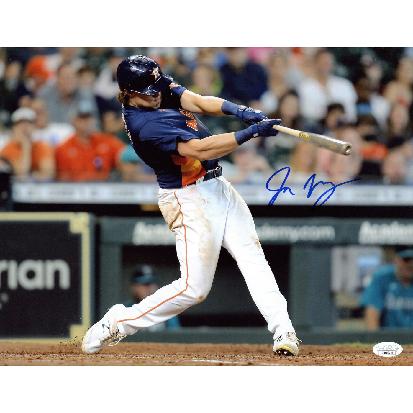 Jake Meyers Signed 11x14 Photo Houston Astros Autographed JSA COA 4