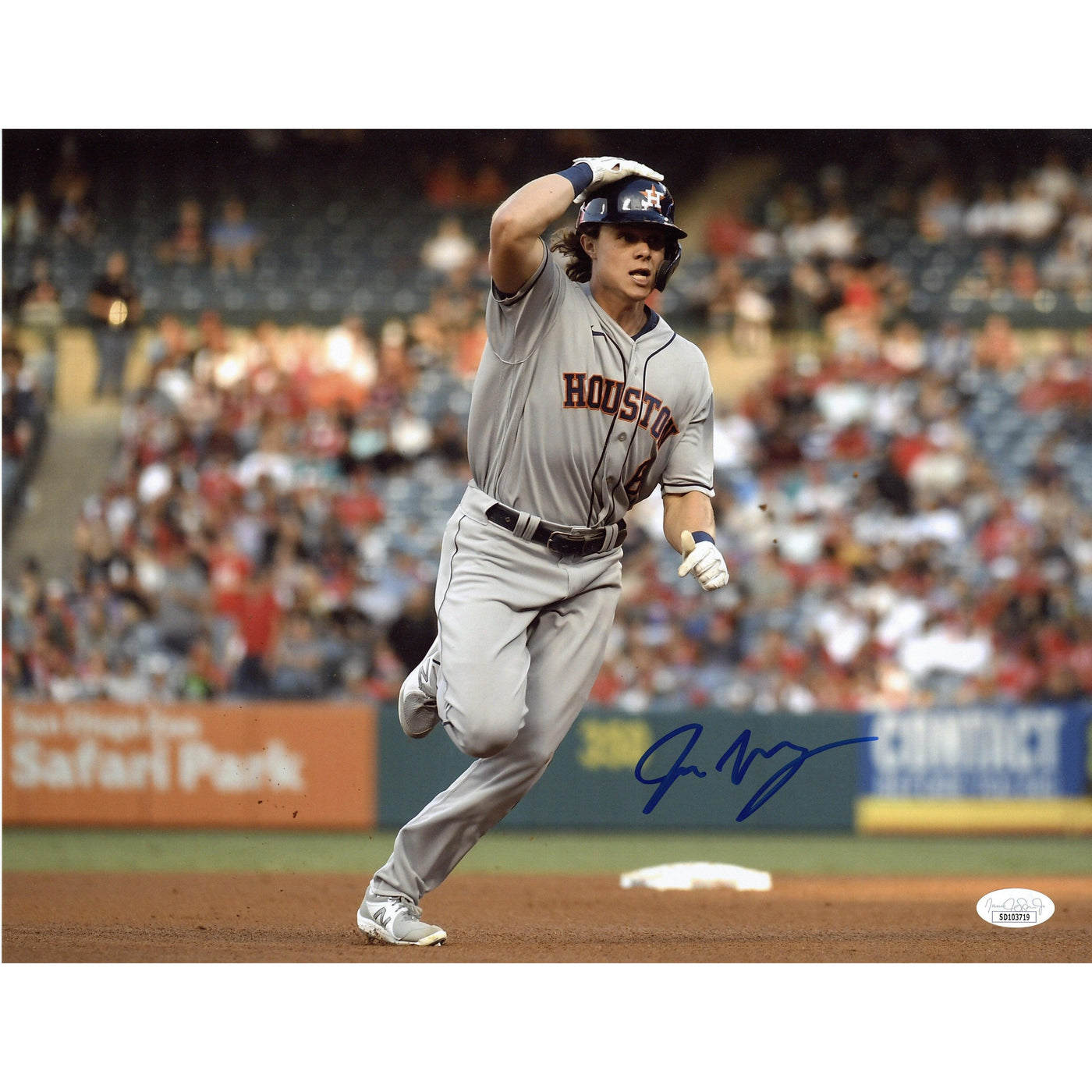 Jake Meyers Signed 11x14 Photo Houston Astros Autographed JSA COA