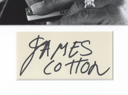 Image of James Cotton Autographed Signed 11x14 Framed Photo BLUES HARMONICA ACOA