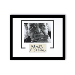 Image of James Cotton Autographed Signed 11x14 Framed Photo BLUES HARMONICA ACOA