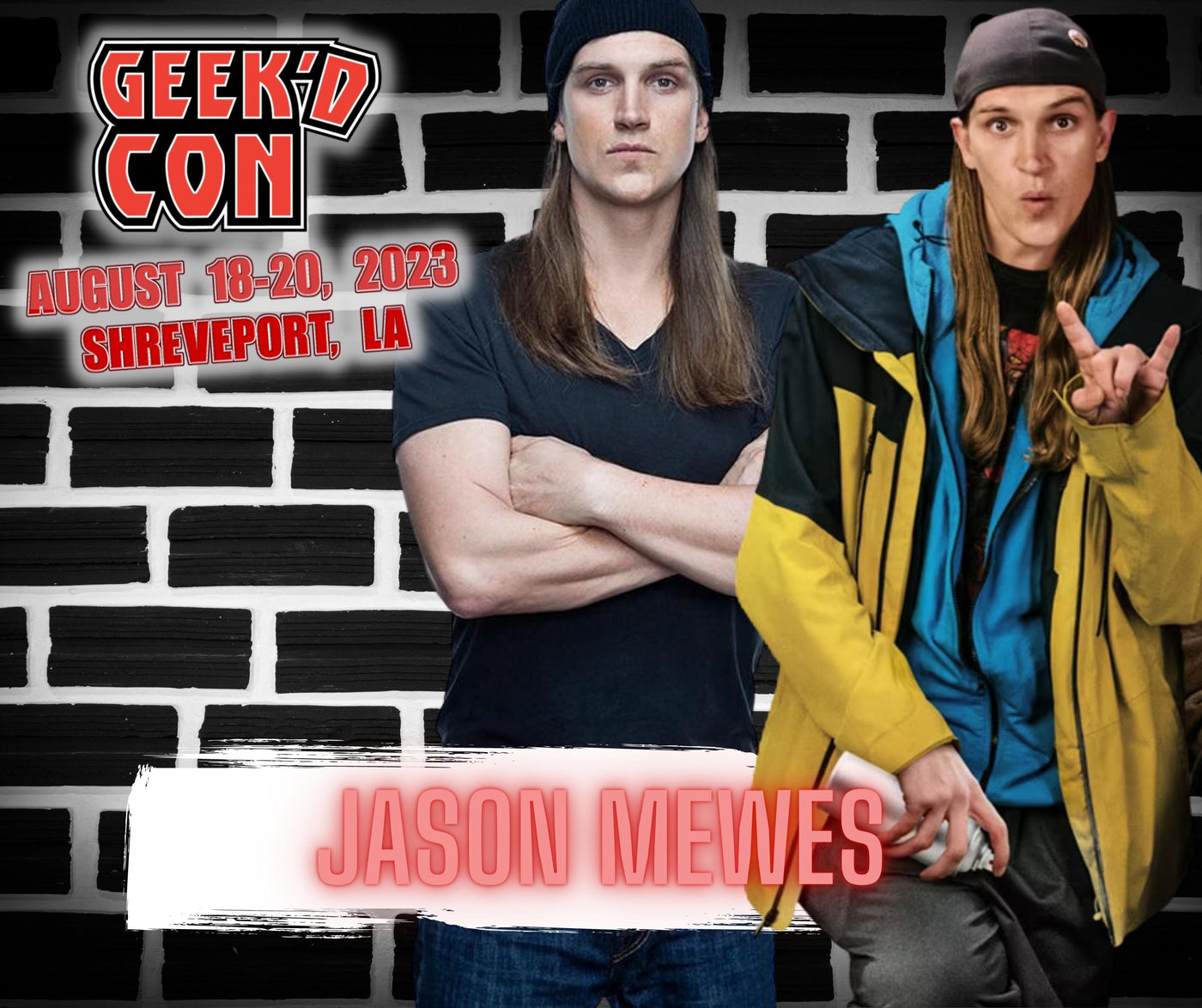 Jason Mewes Official Autograph Mail-In Service - Geek'd Con 2023