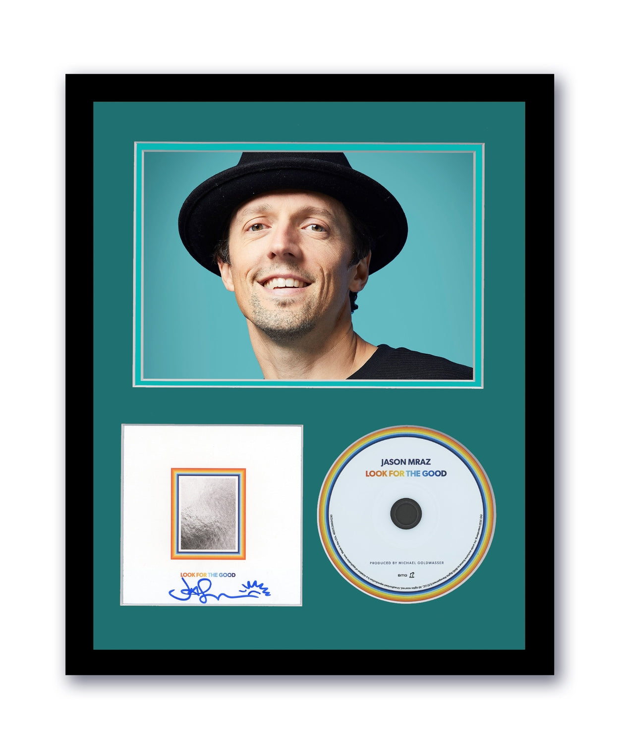 Jason Mraz Autographed Signed 11x14 Custom Framed CD Look For The Good ACOA 5