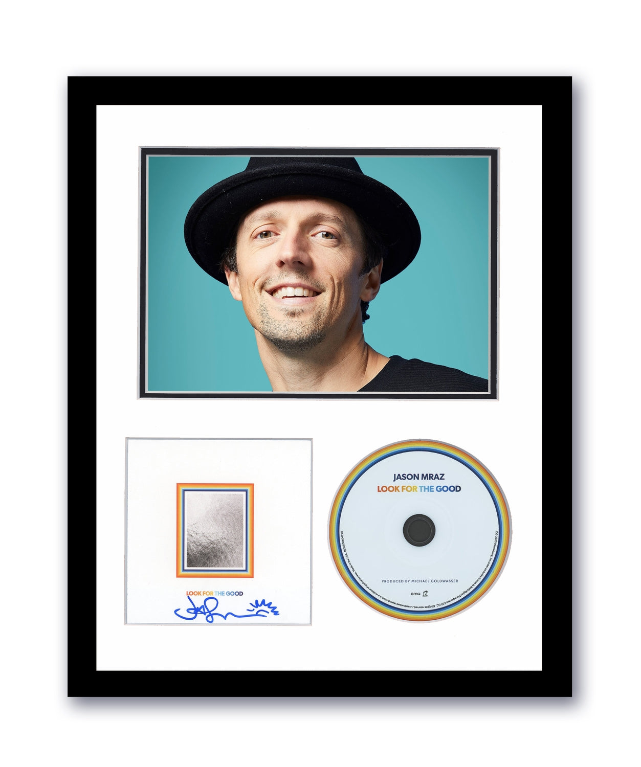 Jason Mraz Autographed Signed 11x14 Custom Framed CD Look For The Good ...