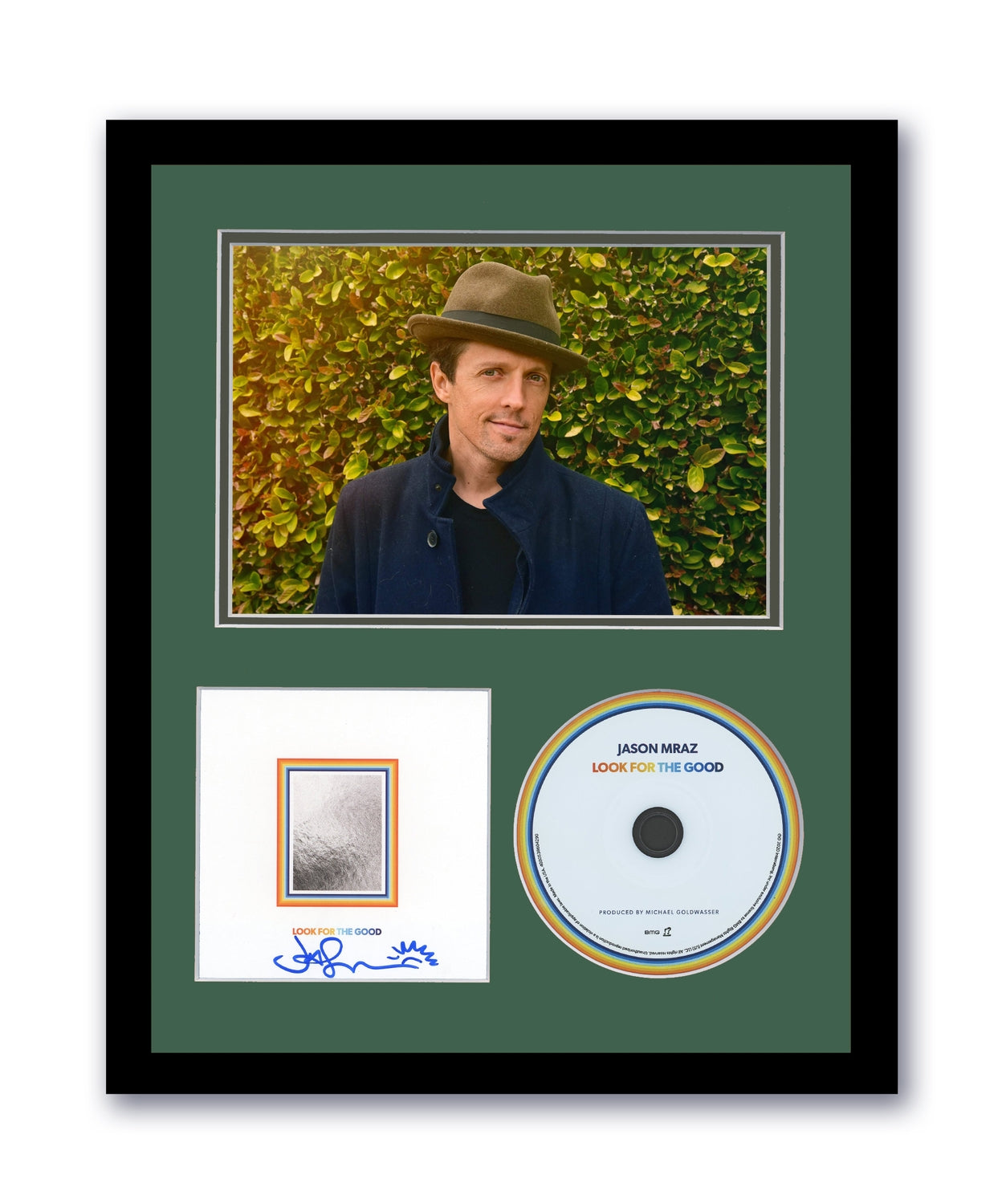 Jason Mraz Autographed Signed 11x14 Custom Framed CD Look For The Good ACOA