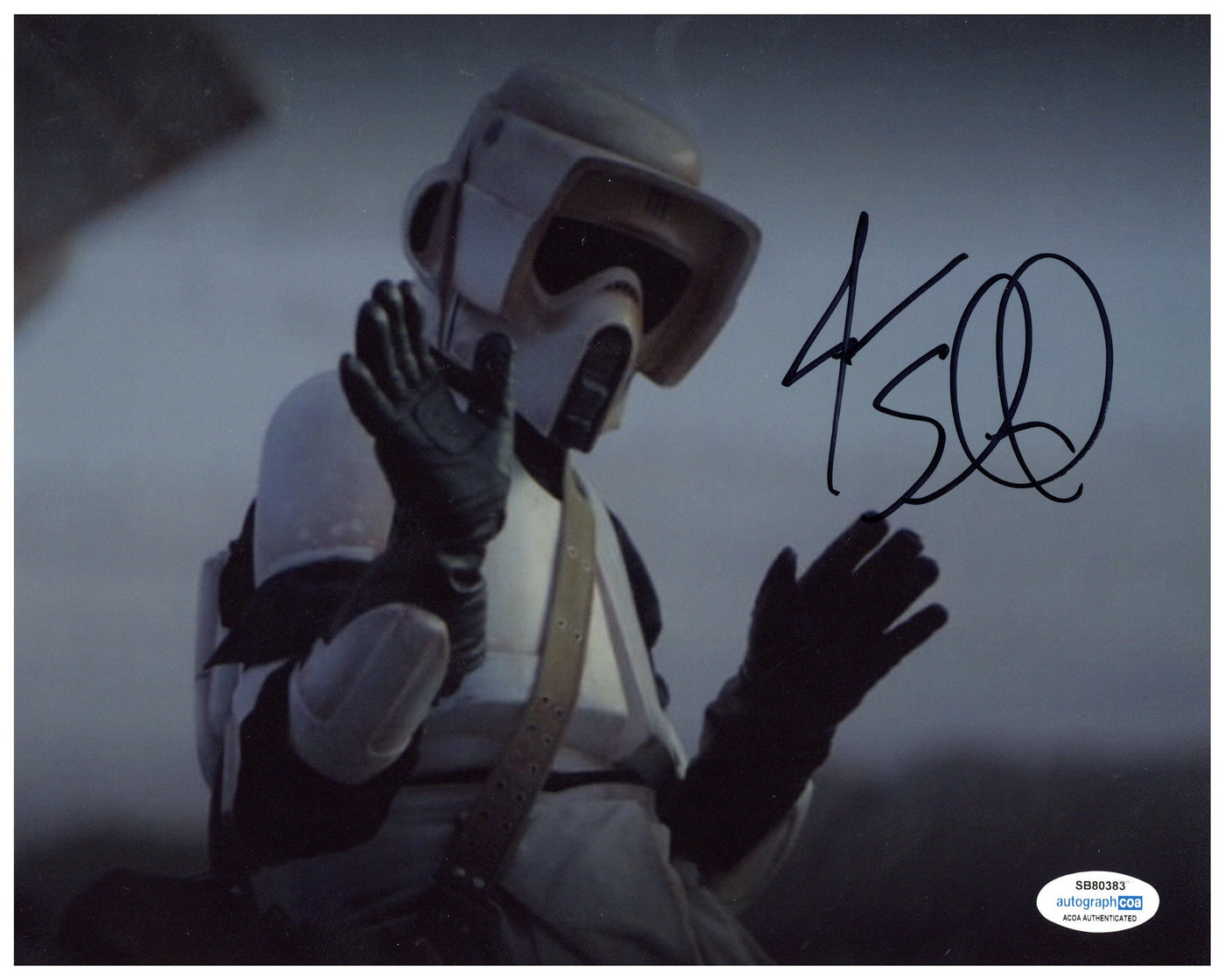 Jason Sudeikis Signed 8x10 Photo Star Wars Scout Trooper The Child Autographed ACOA