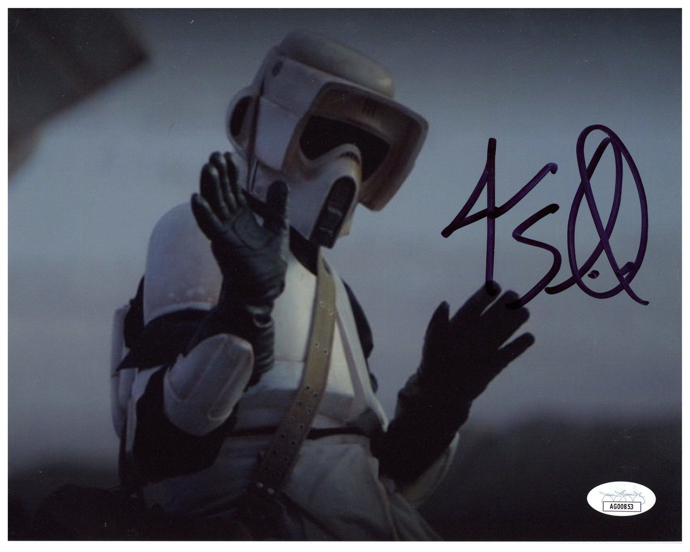 Jason Sudeikis Signed 8x10 Photo Star Wars Scout Trooper The Child Autographed JSA