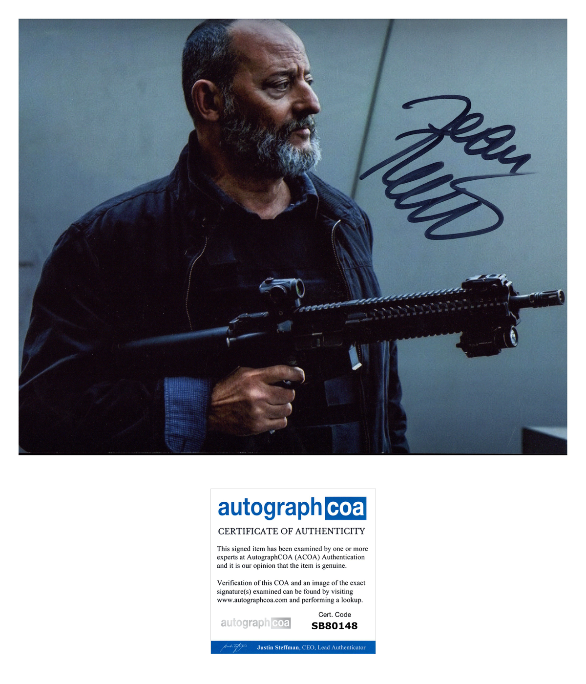 Jean Reno Autographed 8x10 Photo Autographed ACOA