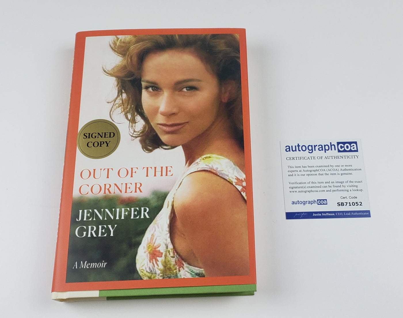 Jennifer Grey Autographed Signed Book Out Of The Corner Dirty Dancing ACOA COA