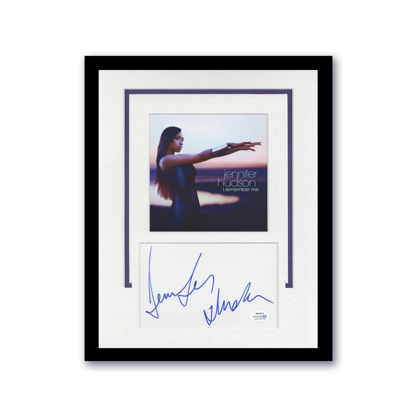 Jennifer Hudson Signed Cut Custom Framed Autographed ACOA