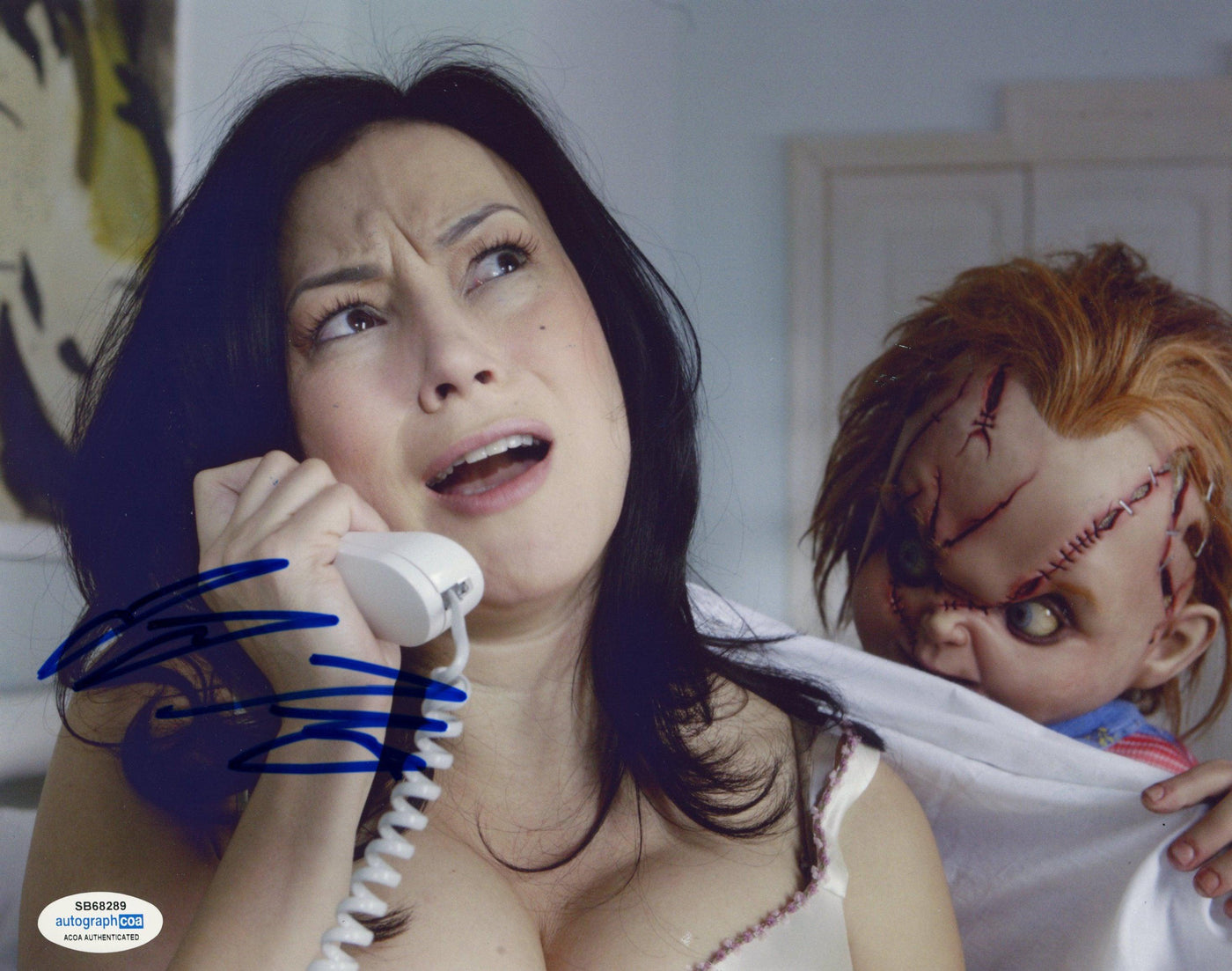 Jennifer Tilly Signed 8x10 Photo Bride of Chucky ACOA