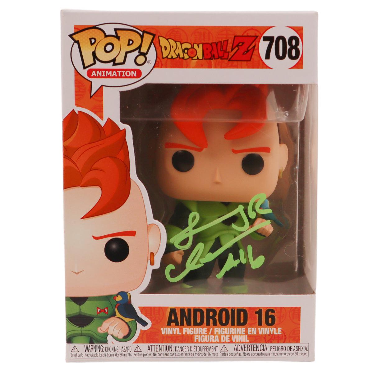 Jeremy Inman Signed Funko POP Dragon Ball Z Android 16 #708 Autographed JSA COA 2