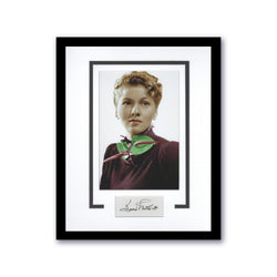 Image of Joan Fontaine Autographed Signed 11x14 Framed Film Movie Actress Photo ACOA